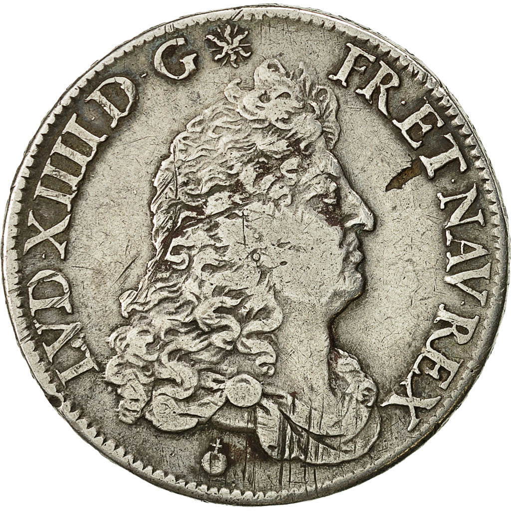 Monnaie, France, Louis XIV, 1/2 Écu de Flandre, 1/2 Ecu, 1685, Paris, TB+