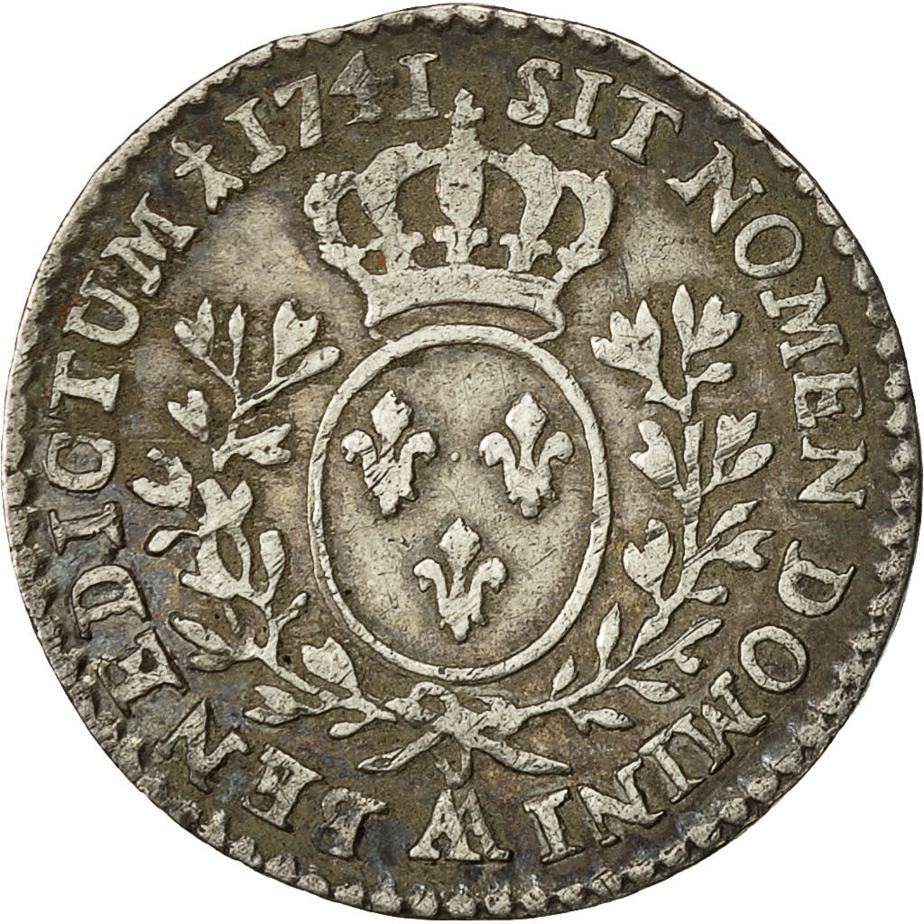 Moneta, Francia, Louis XV, 1/10 Écu au bandeau, 12 Sols, 1/10 ECU, 1741, Metz