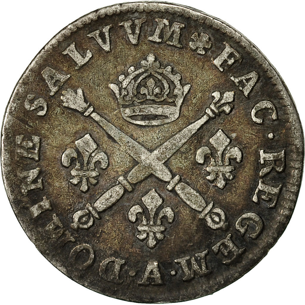 Coin, France, Louis XIV, 10 Sols aux insignes, 10 Sols-1/8 Ecu, 1705, Paris