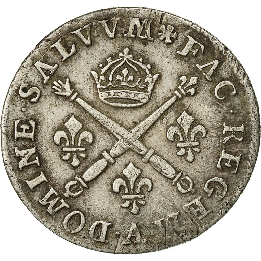 Munten, Frankrijk, Louis XIV, 10 Sols aux insignes, 10 Sols-1/8 Ecu, 1706