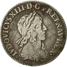 Monnaie, France, Louis XIII, 1/12 Écu, 2e poinçon de Warin, buste drapé et