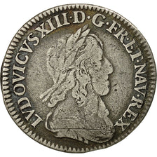 Coin, France, Louis XIII, 1/12 Ecu, 1643, Paris, F(12-15), Silver, Gadoury:46