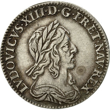 Munten, Frankrijk, Louis XIII, 1/12 Ecu, 1643, Paris, ZF, Zilver, Gadoury:46