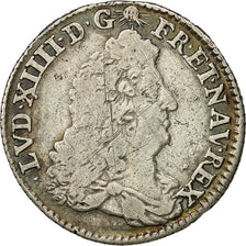 Moneda, Francia, Louis XIV, 1/16 Écu de Flandre, 1/16 Ecu, 1686, Lille, BC+