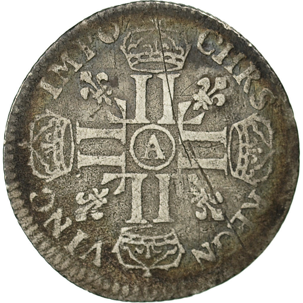 Coin, France, Louis XIV, 1/12 Écu aux 8 L, 1/12 ECU, 10 Sols, 1691, Paris