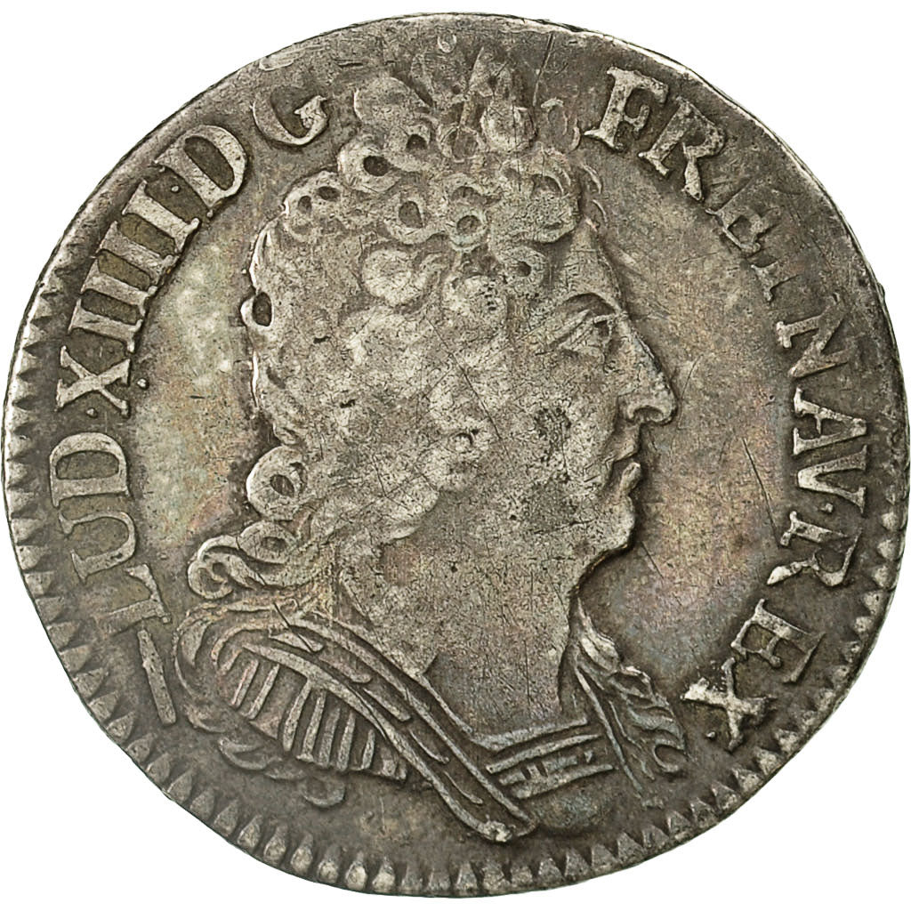 Coin, France, Louis XIV, 1/10 Écu aux 3 couronnes, 1/10 Ecu, 1715, Lille