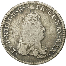 Monnaie, France, Louis XIV, 1/8 Écu de Flandre, 1/8 Ecu, 1686, Lille, TB