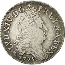Coin, France, Louis XIV, 10 Sols aux couronnes de Metz, 1705, KM 348.1
