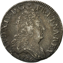 Coin, France, Louis XIV, 10 Sols aux couronnes de Metz, 10 Sols-1/8 Ecu, 1705