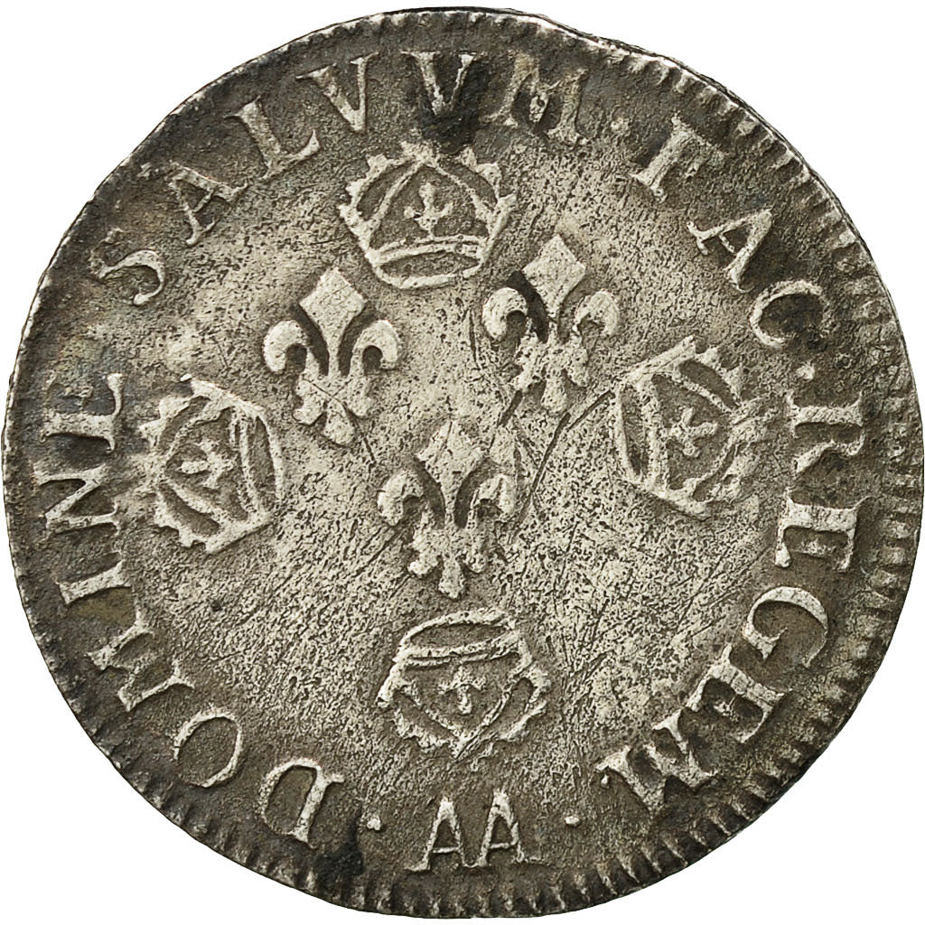 Coin, France, Louis XIV, 10 Sols aux couronnes de Metz, 10 Sols-1/8 Ecu, 1705