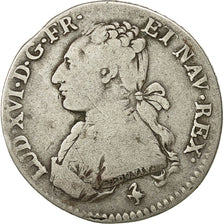 Monnaie, France, Louis XVI, 1/5 Écu, 24 Sols, 1/5 ECU, 1783, Paris, TB, Argent