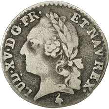 Coin, France, Louis XV, 1/20 Écu à la vieille tête (6 sols), 6 Sols, 1/20