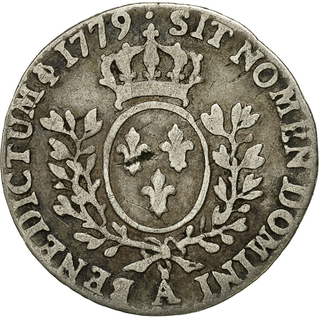 Coin, France, Louis XV, 1/20 Écu à la vieille tête (6 sols), 6 Sols, 1/20