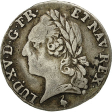 Coin, France, Louis XV, 1/20 Écu à la vieille tête (6 sols), 6 Sols, 1/20