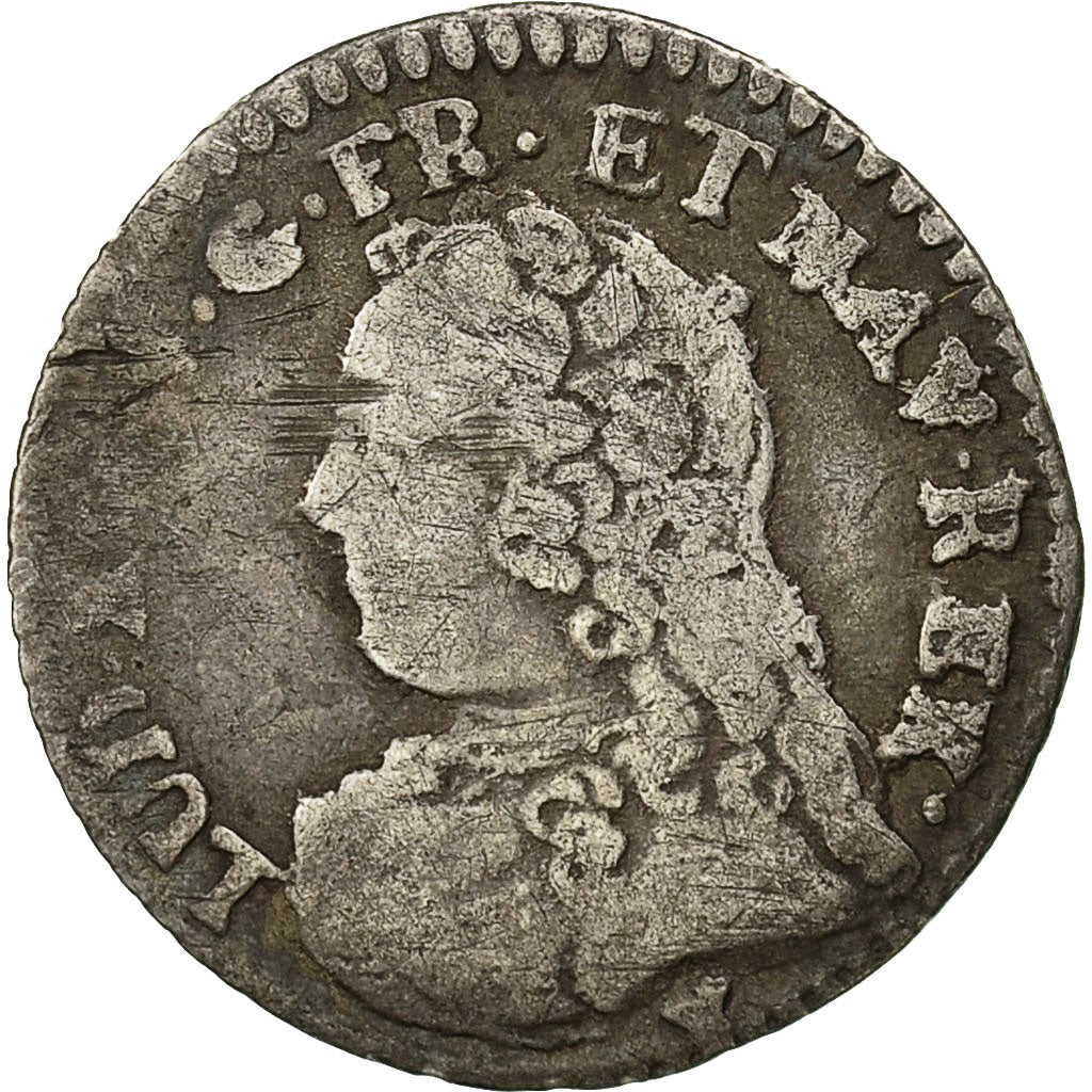 Moneda, Francia, Louis XV, 1/20 Écu  aux branches d'olivier (6 sols), 6 Sols