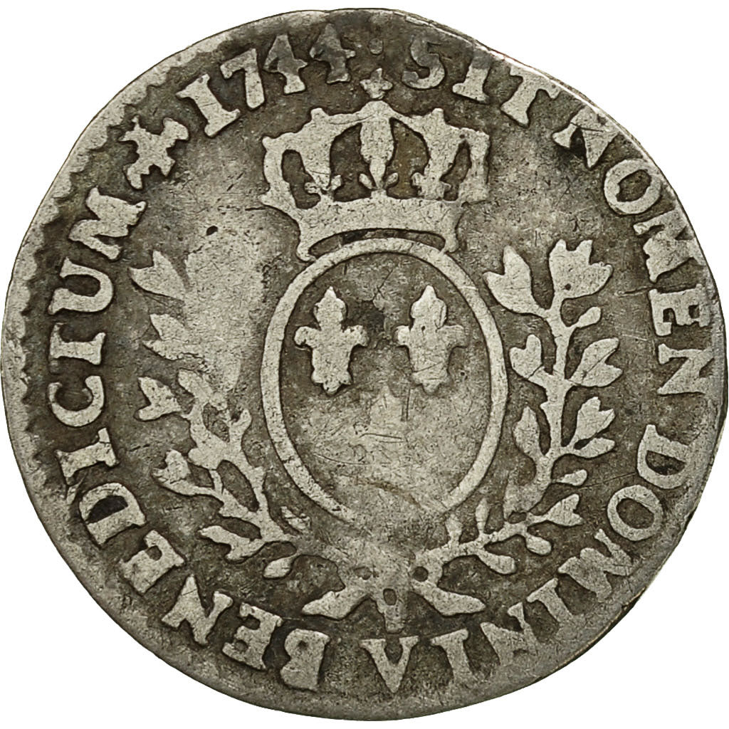 Moneta, Francia, Louis XV, 1/20 Écu au bandeau (6 sols), 6 Sols, 1/20 ECU