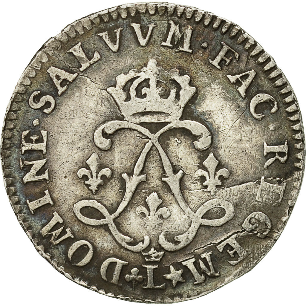 Monnaie, France, Louis XIV, 4 Sols aux 2 L, 4 Sols, 1692, Lille, TB, Argent