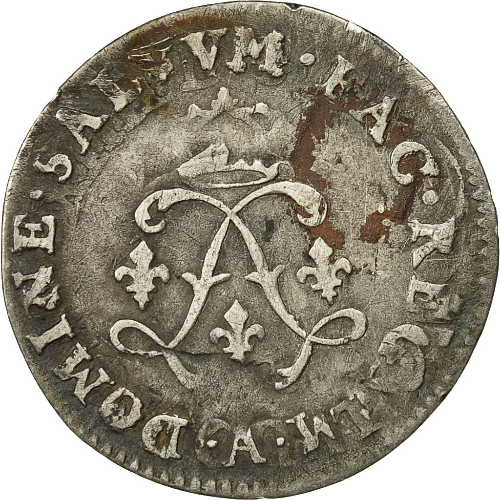 Moneta, Francia, Louis XIV, 4 Sols aux 2 L, 4 Sols 2 Deniers, 1692, Paris, MB+