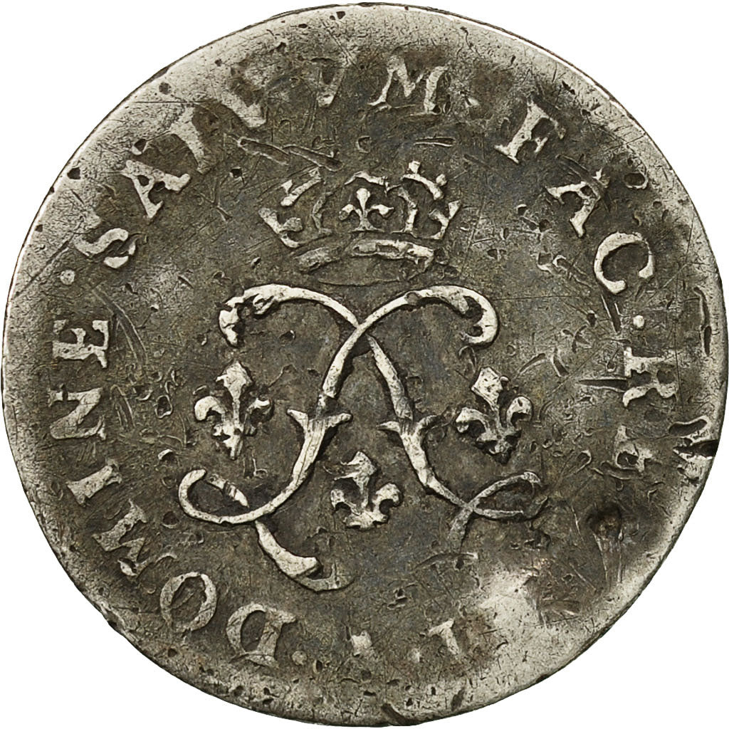 Coin, France, Louis XIV, 4 Sols aux 2 L, 1691, Paris, KM 281.1