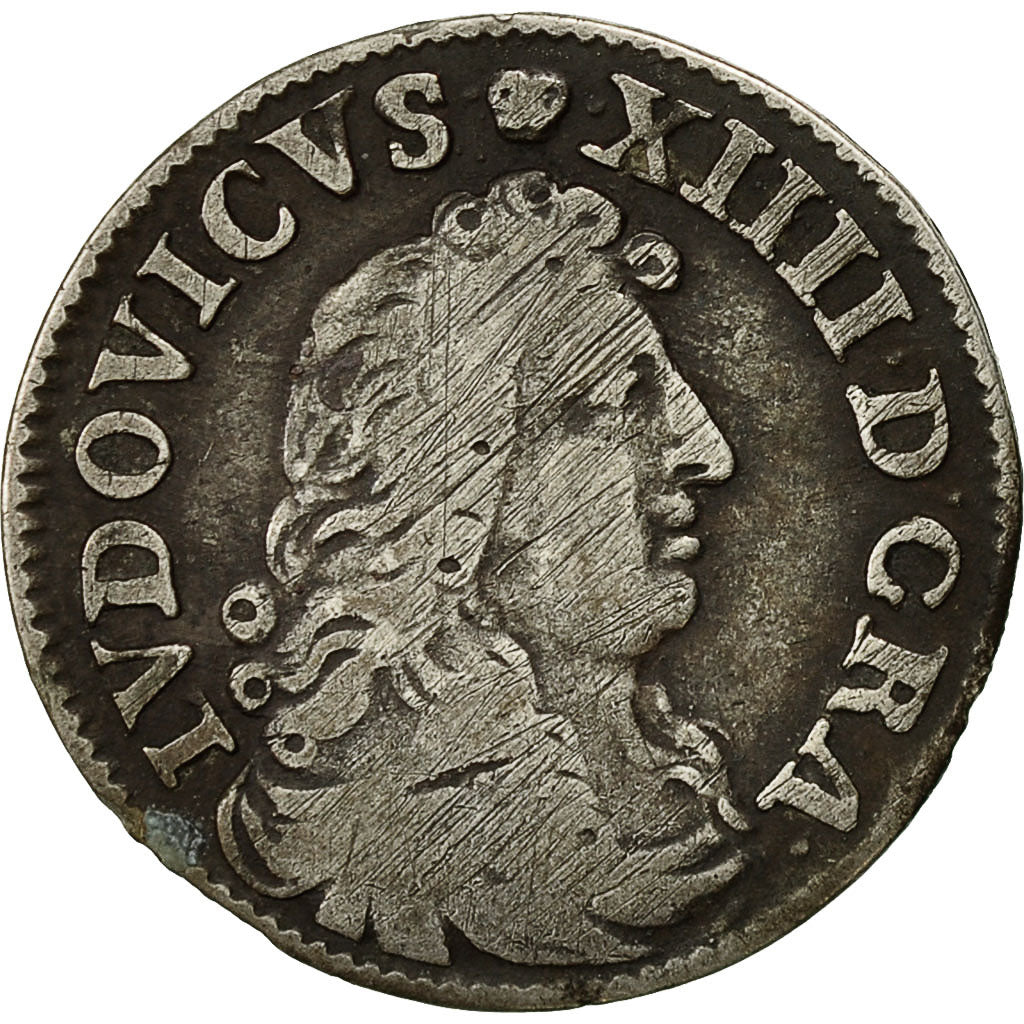 Coin, France, Louis XIV, 4 Sols dits « des Traitants », 1675, Vimy, KM 232.2