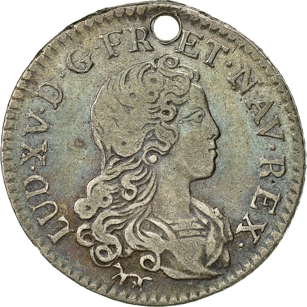 Coin, France, Louis XV, Livre d'argent fin (20 sols), 1720, Paris, KM 453