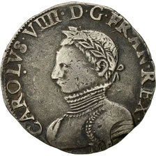 Coin, France, Charles IX, Teston, 1565, Toulouse, VF(30-35), Sombart 4602