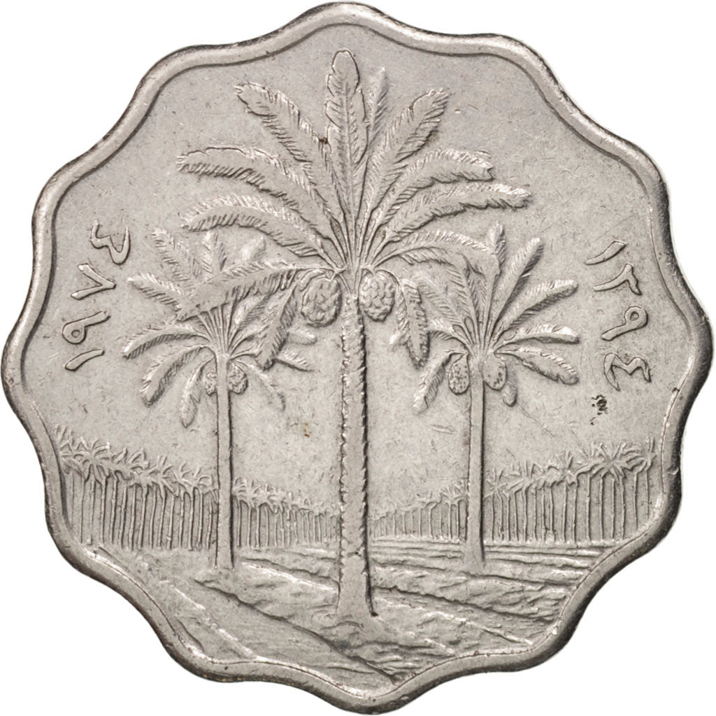 Iraq, 10 Fils, 1974, KM:126a