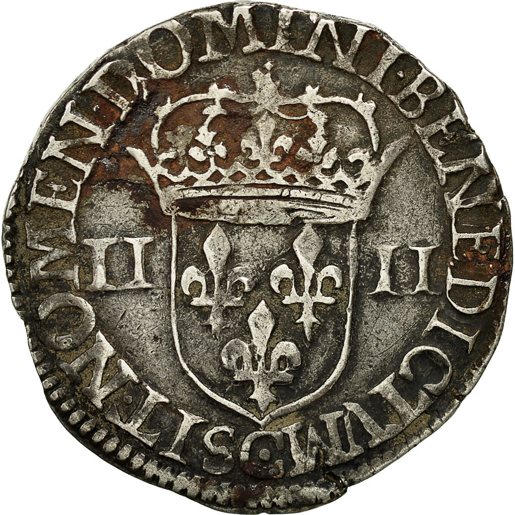 Moneta, Francia, Henri IV, Henri IV, 1/4 Ecu, 1607, Saint Lô, BB, Argento