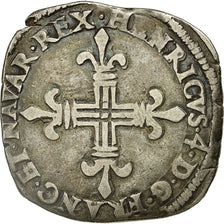 Munten, Frankrijk, Henri IV, 1/4 Écu de Navarre, 1/4 Ecu, 1600, Saint-Palais