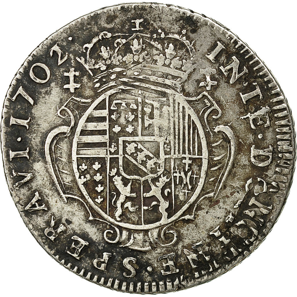 Coin, France, LORRAINE, Leopold I, Teston, 1702, Nancy, VF(30-35), Silver