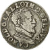 Coin, France, LORRAINE, Charles III, Teston, Teston, Nancy, EF(40-45), Silver