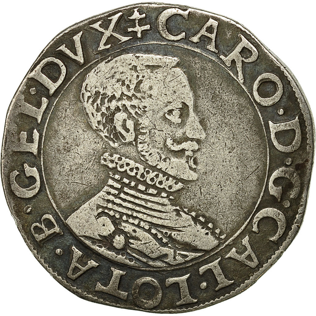 Coin, France, LORRAINE, Charles III, Teston, Teston, Nancy, EF(40-45), Silver