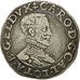 Coin, France, LORRAINE, Charles III, Teston, Teston, Nancy, EF(40-45), Silver