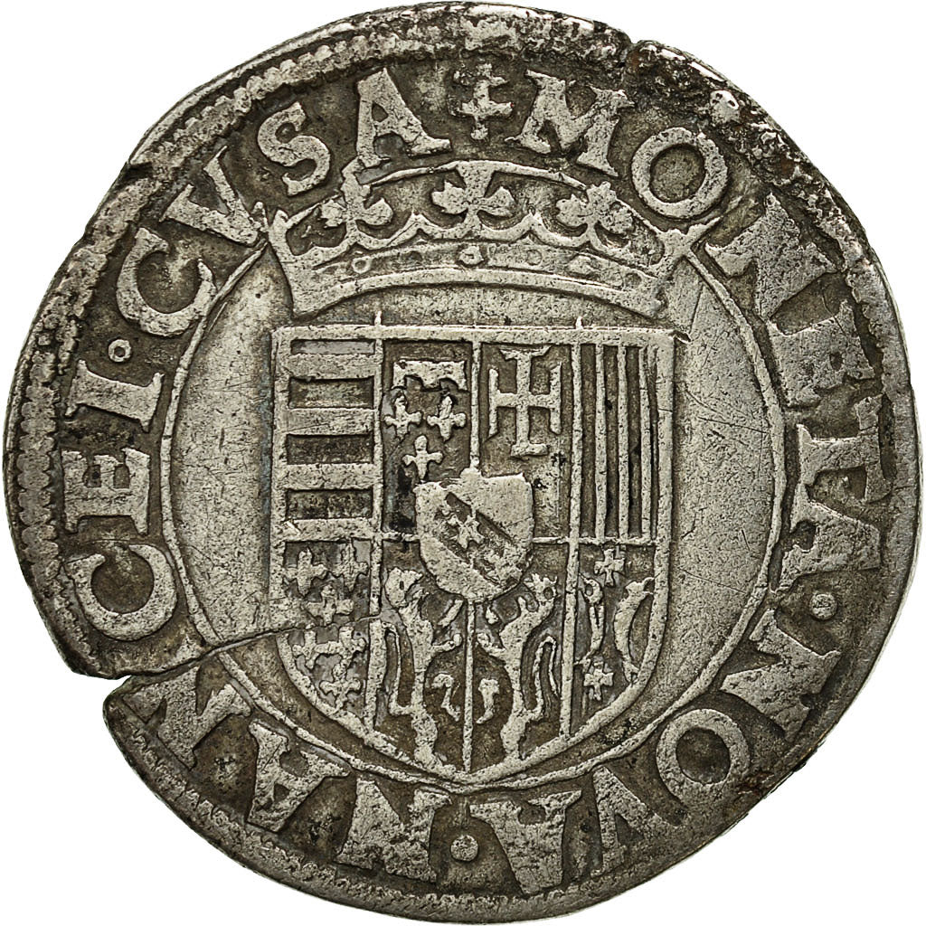 Moneta, Francia, LORRAINE, Charles III, Teston, Teston, Nancy, BB, Argento