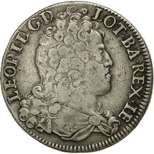 Coin, France, LORRAINE, Leopold I, Teston, 1712, Nancy, VF(30-35), Boudeau 1576