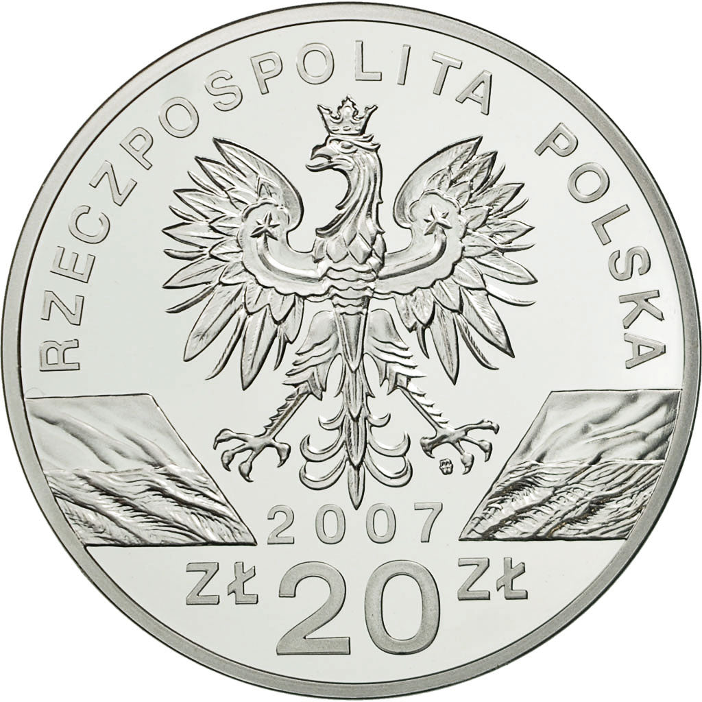 Münze, Polen, 20 Zlotych, 2007, Warsaw, STGL, Silber, KM:579