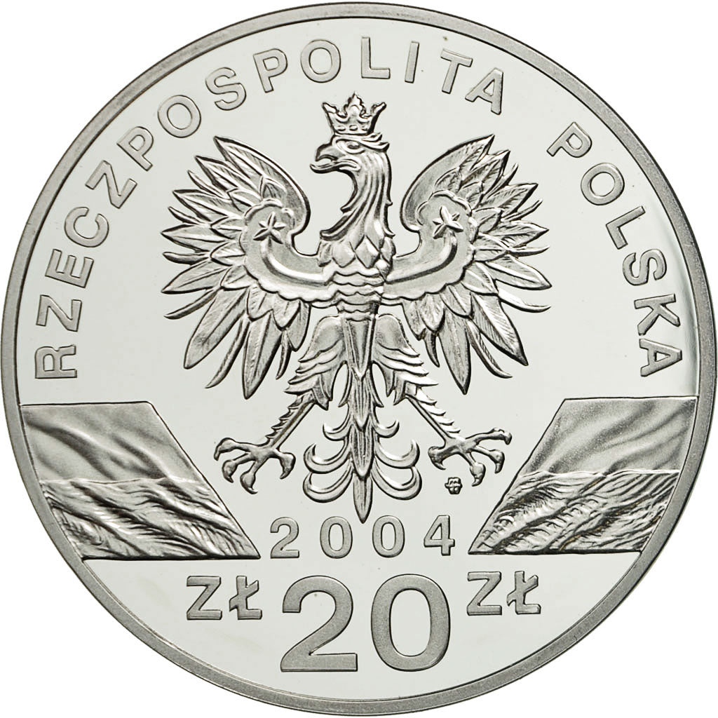 Moneta, Polonia, 20 Zlotych, 2004, Warsaw, FDC, Argento, KM:515