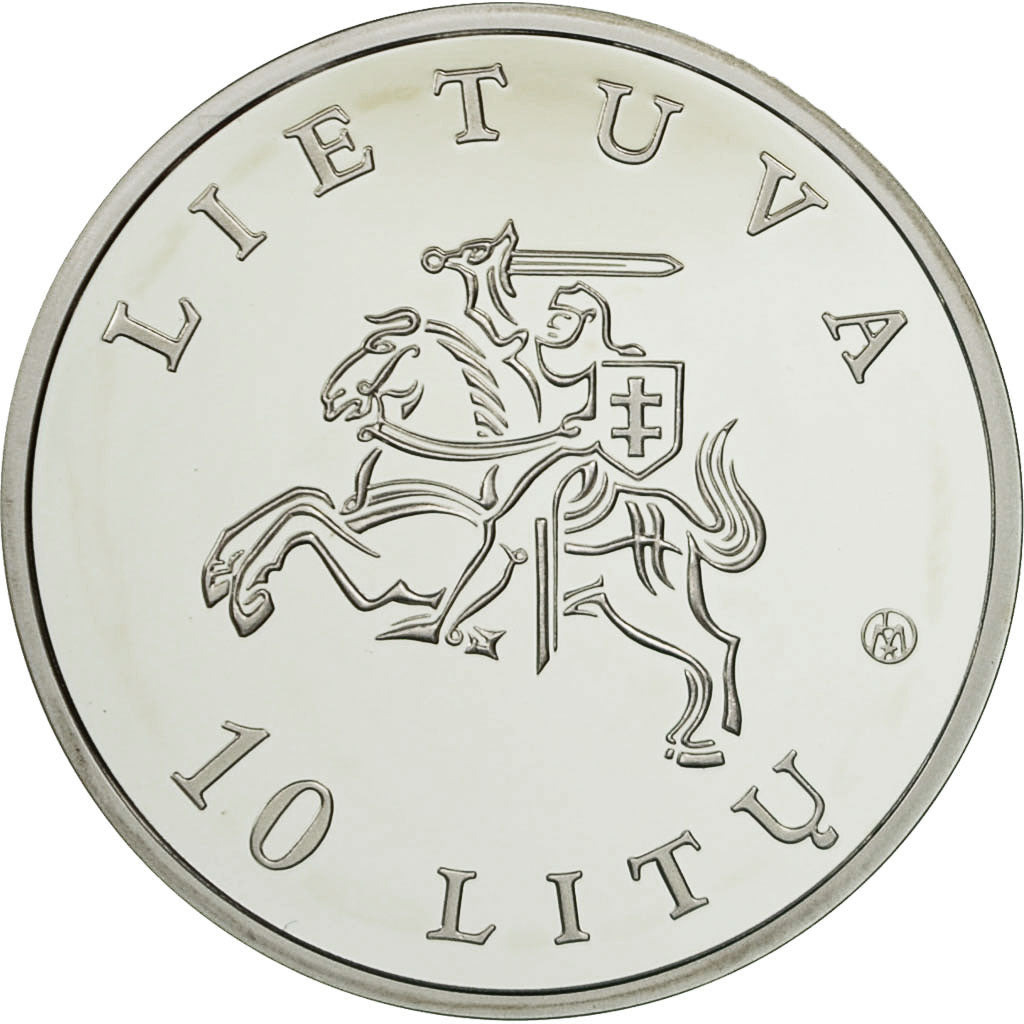 Coin, Lithuania, 10 Litu, 2010, MS(65-70), Silver, KM:169