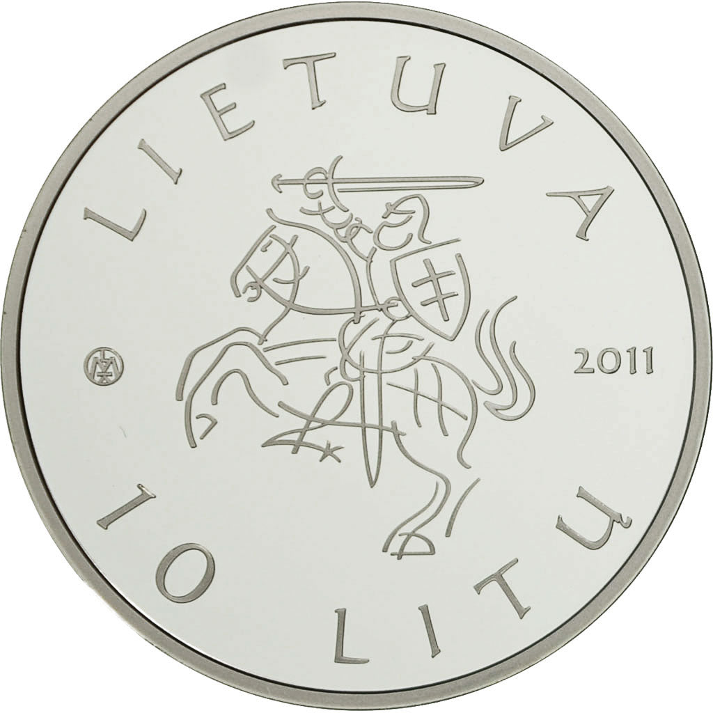 Coin, Lithuania, 10 Litu, 2011, MS(65-70), Silver, KM:175