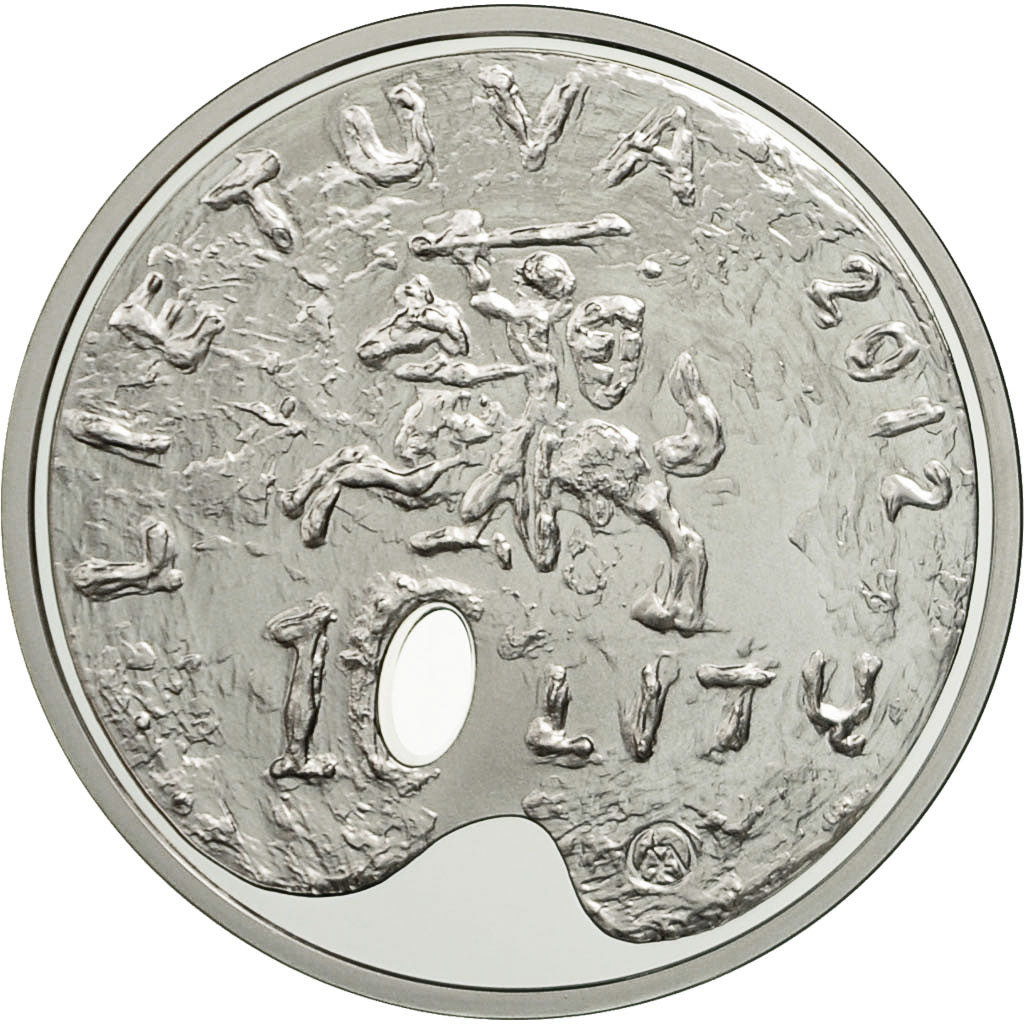 Coin, Lithuania, 10 Litu, 2012, MS(65-70), Silver, KM:179