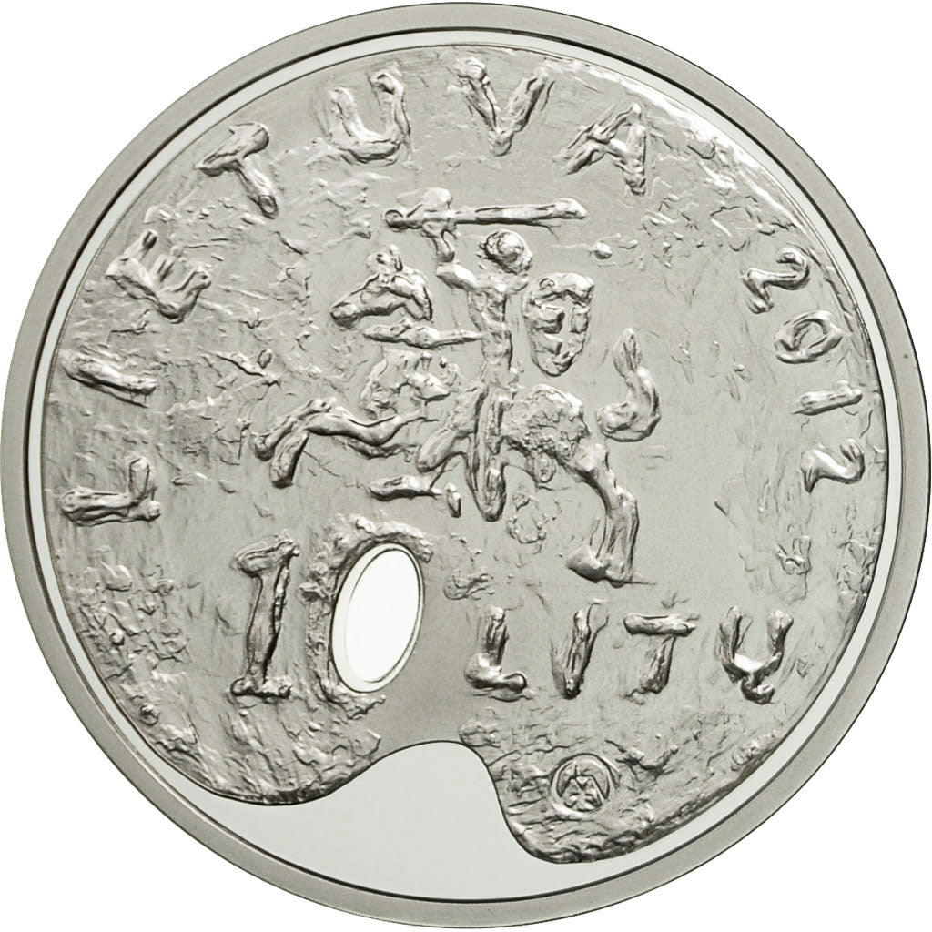 Coin, Lithuania, 10 Litu, 2012, MS(65-70), Silver, KM:179