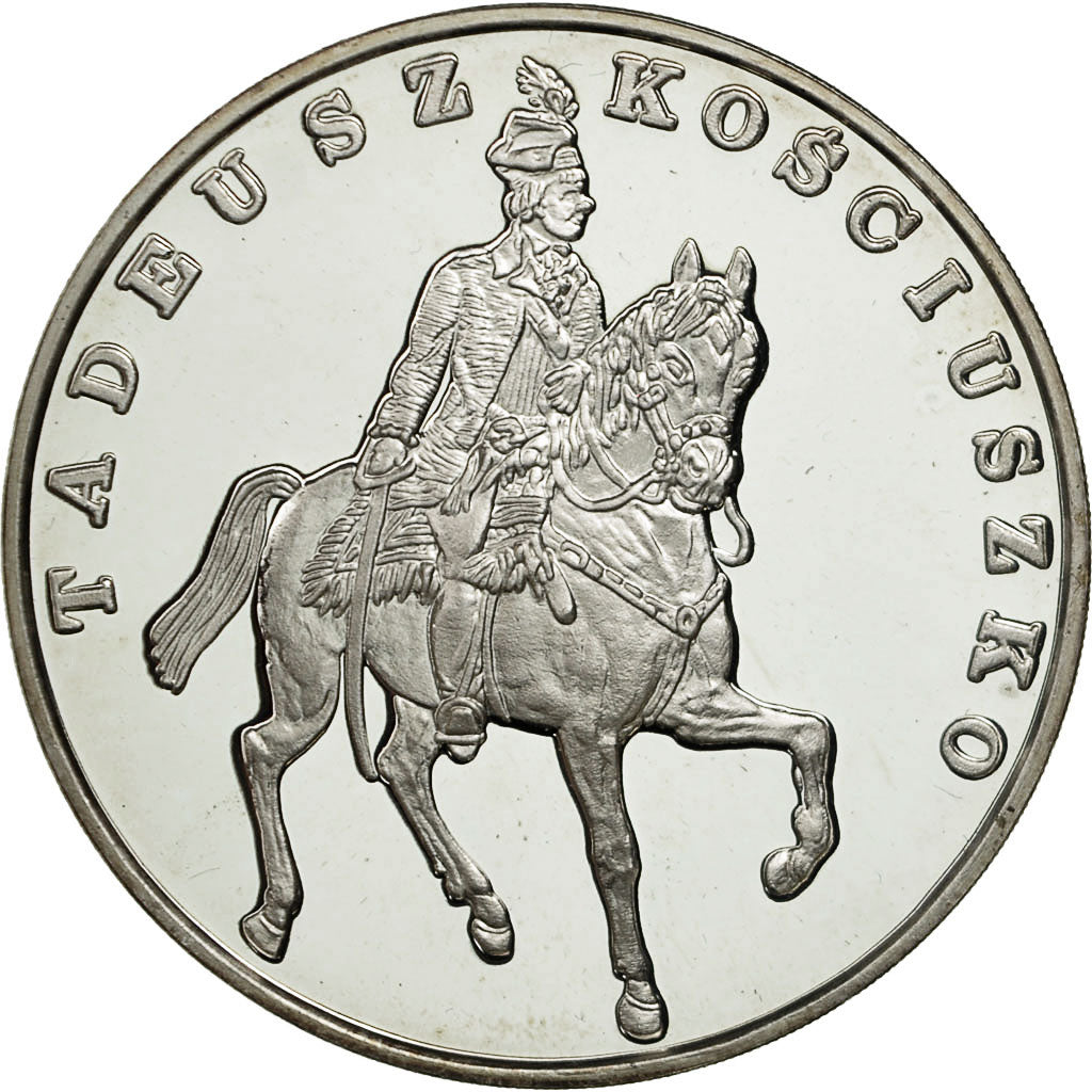 Coin, Poland, 100000 Zlotych, 1990, MS(63), Silver, KM:200