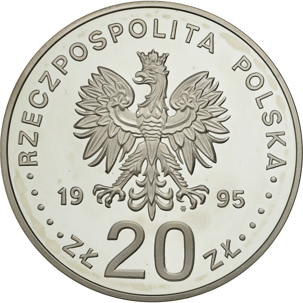 Moneta, Polonia, 20 Zlotych, 1995, SPL, Argento, KM:288