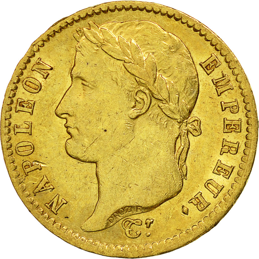 Coin, France, Napoléon I, 20 Francs, 1813, Paris, AU(50-53), Gold, KM:695.1