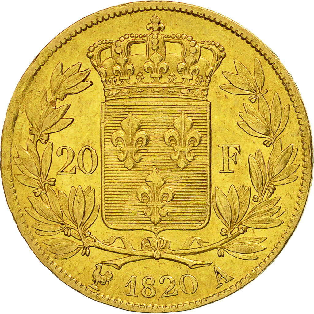 Monnaie, France, Louis XVIII, Louis XVIII, 20 Francs, 1820, Paris, TTB, Or