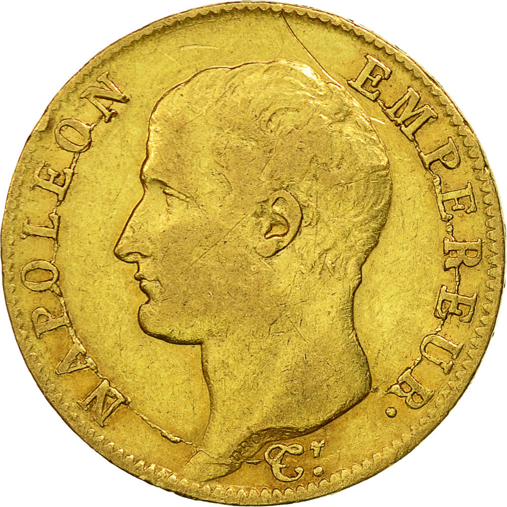 Coin, France, Napoléon I, 20 Francs, 1806, Paris, VF(30-35), Gold, KM:674.1