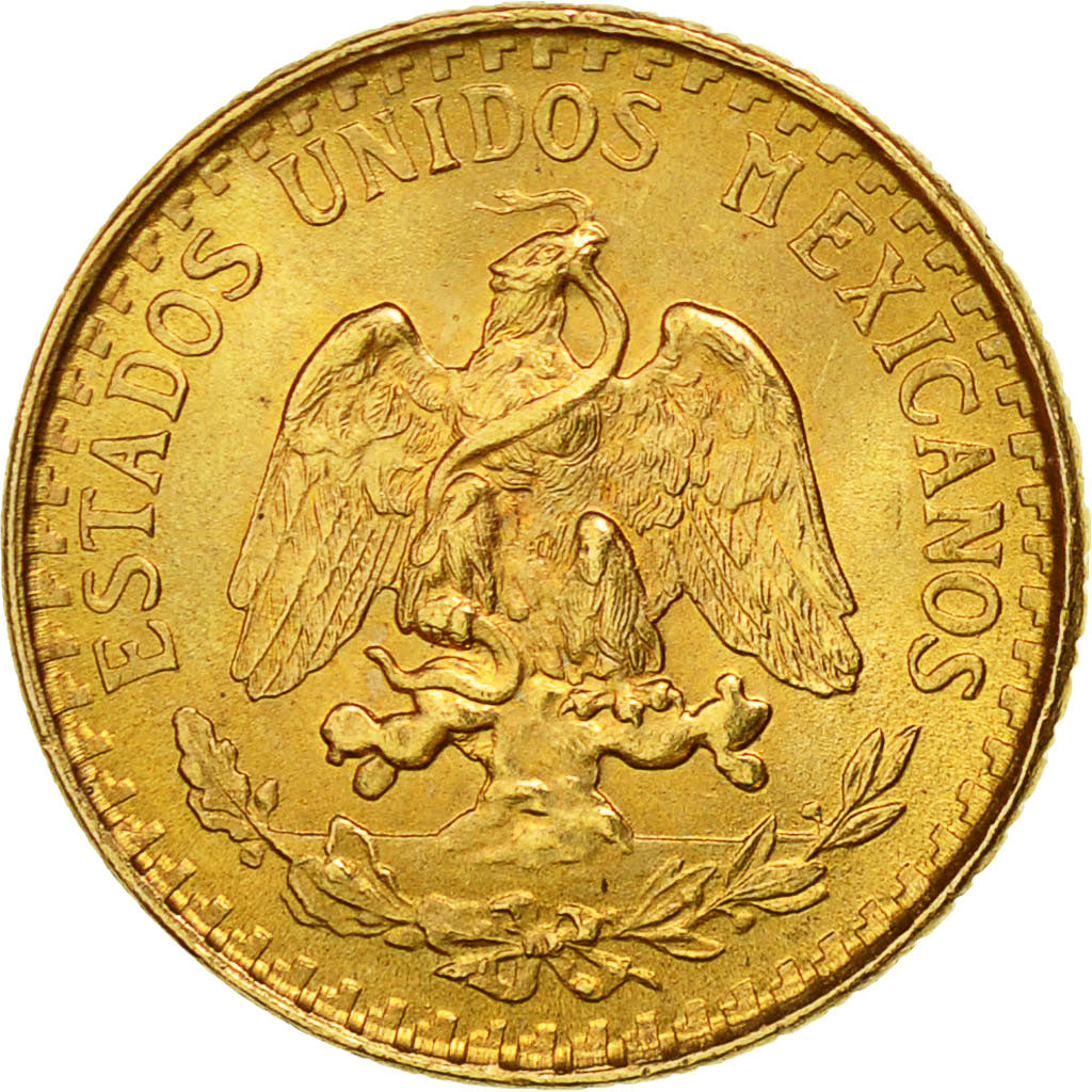 Monnaie, Mexique, 2 Pesos, 1945, Mexico City, SUP, Or, KM:461