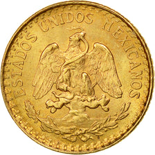 Moneta, Messico, 2 Pesos, 1945, Mexico City, SPL-, Oro, KM:461