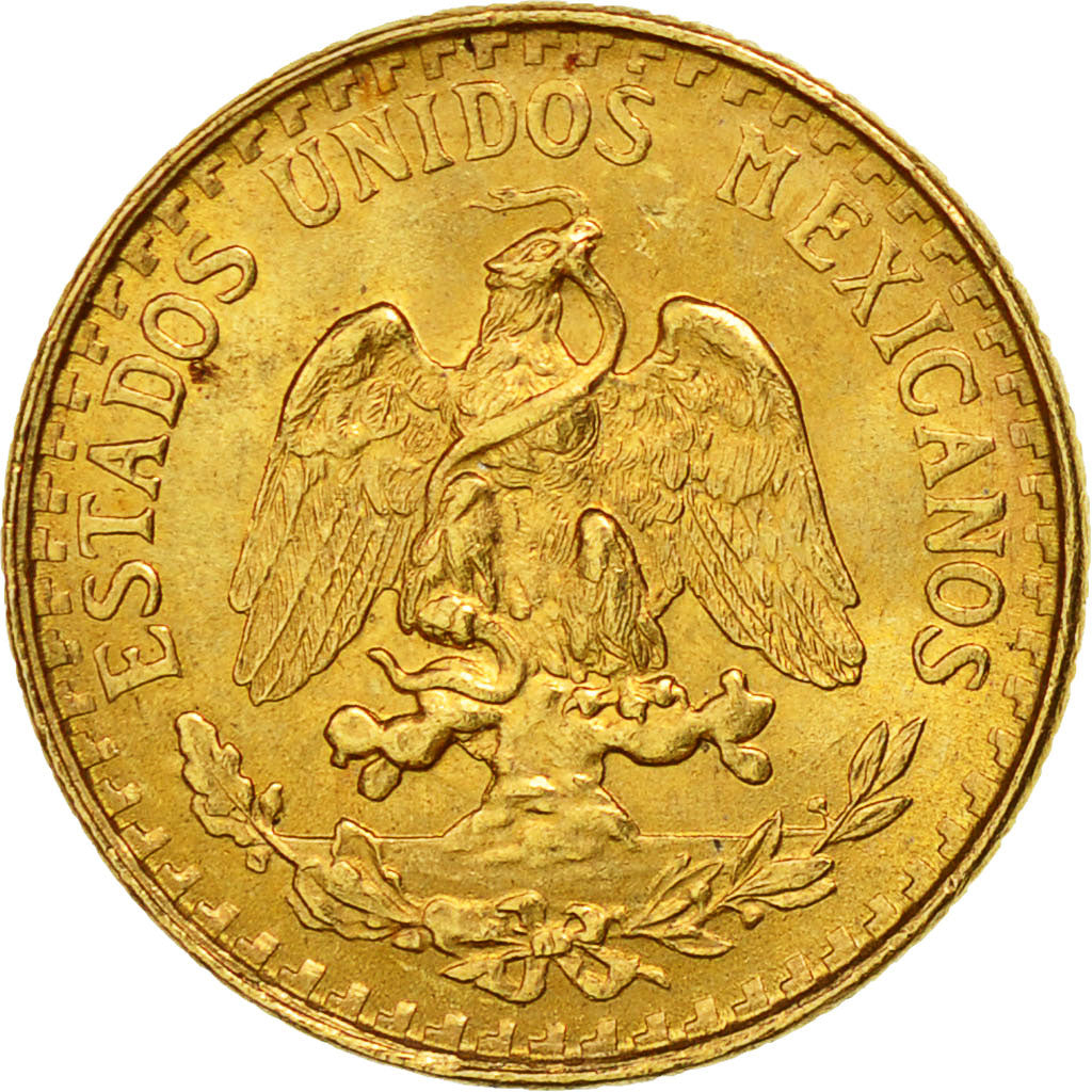 Monnaie, Mexique, 2 Pesos, 1945, Mexico City, SUP, Or, KM:461