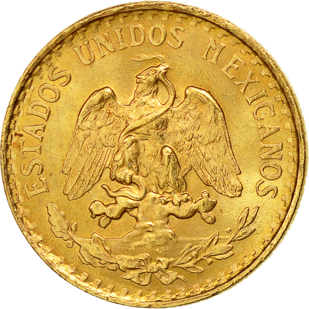 Monnaie, Mexique, 2 Pesos, 1945, Mexico City, SUP, Or, KM:461